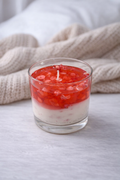 Floral Jelly Layer Scented Candle | Strawberry Blossom Dessert Jar